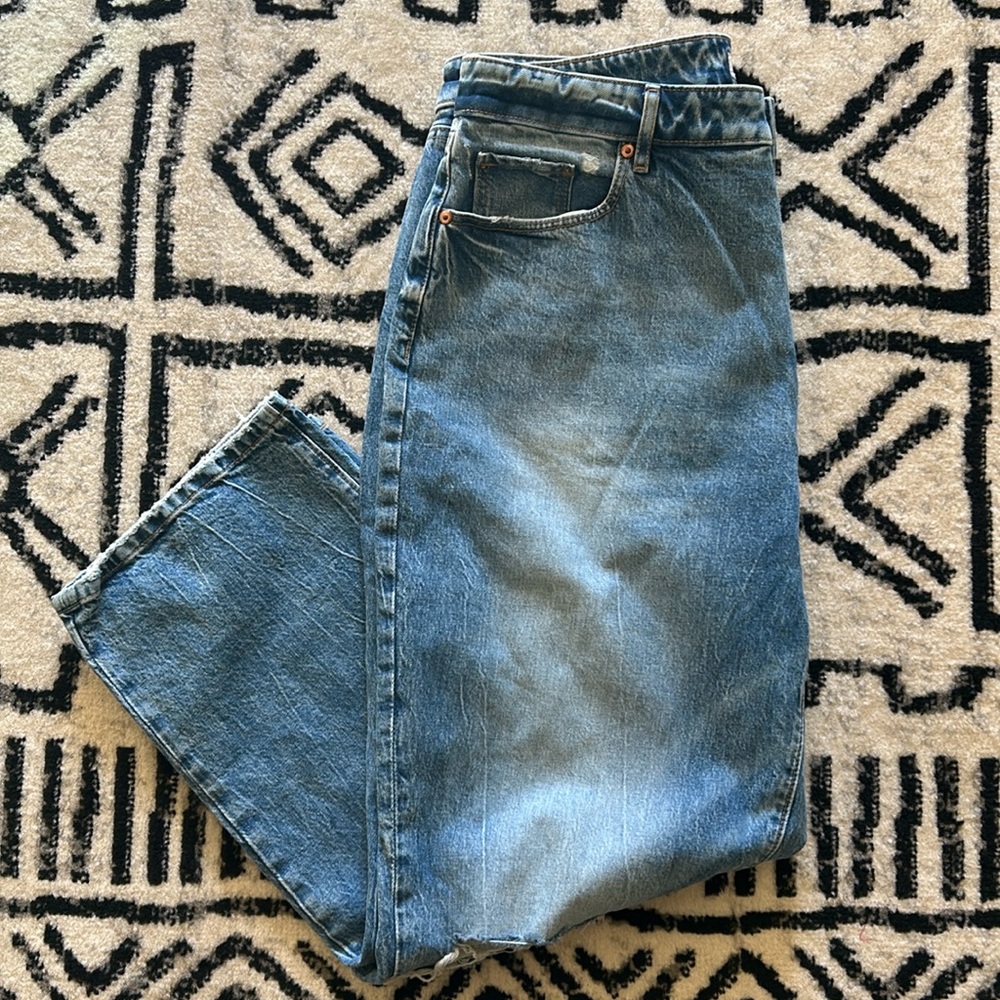 Loft Curvy High Waist Straight Crop Size 32 (14)